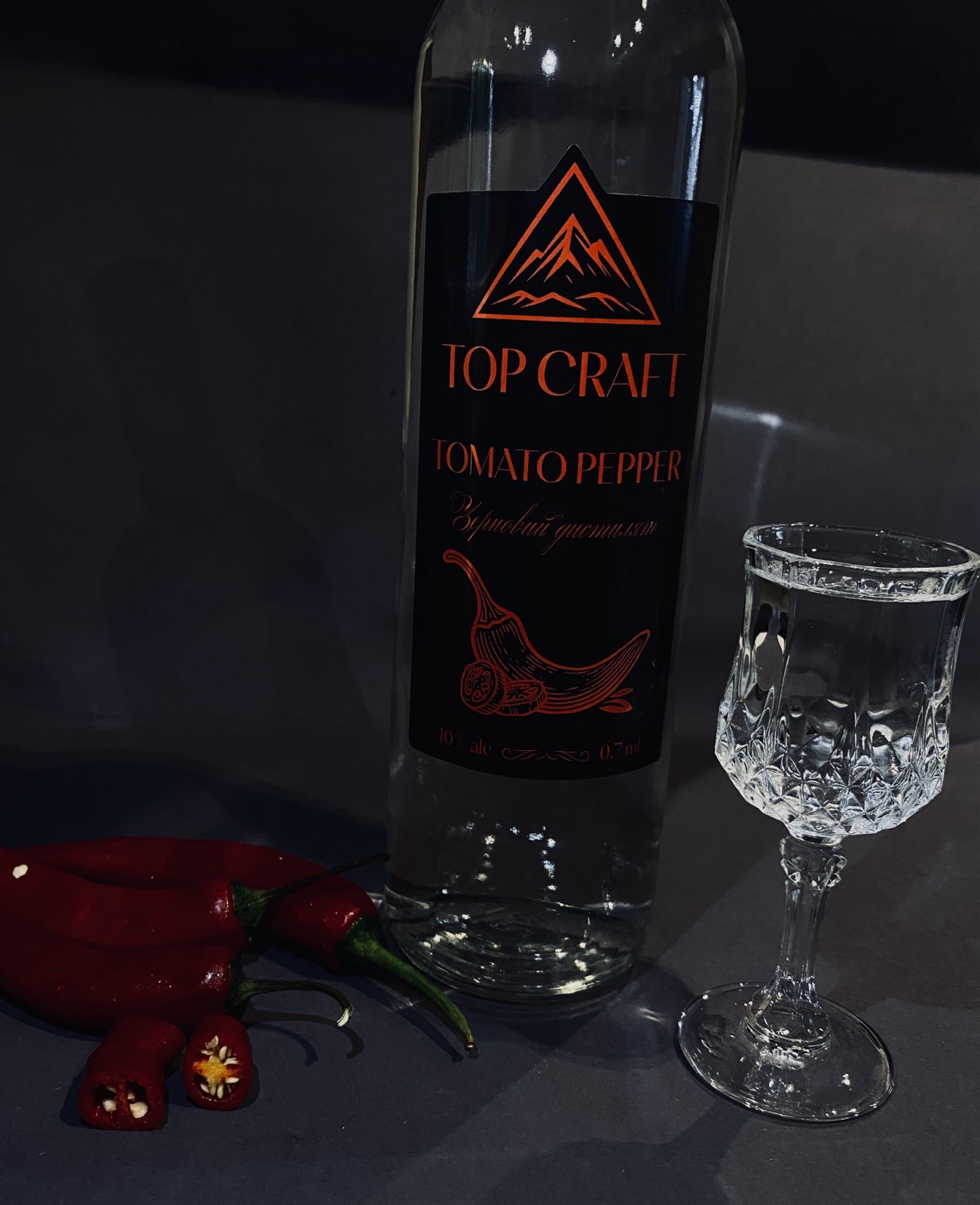Горілка ТОР CRAFT з перцем